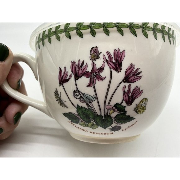 Port Meiron Botanic Garden Jumbo Cup with Lid 20 Oz Cyclamen Motif Drinkware - Picture 12 of 14